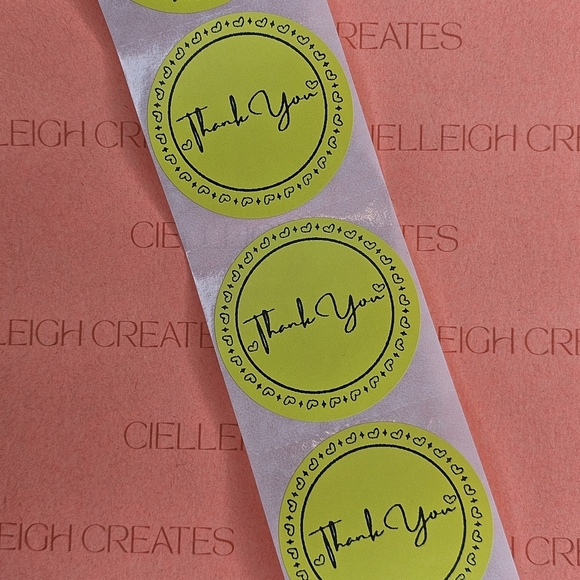 Thank You Packaging Sticker Label - Picture 1 of 4